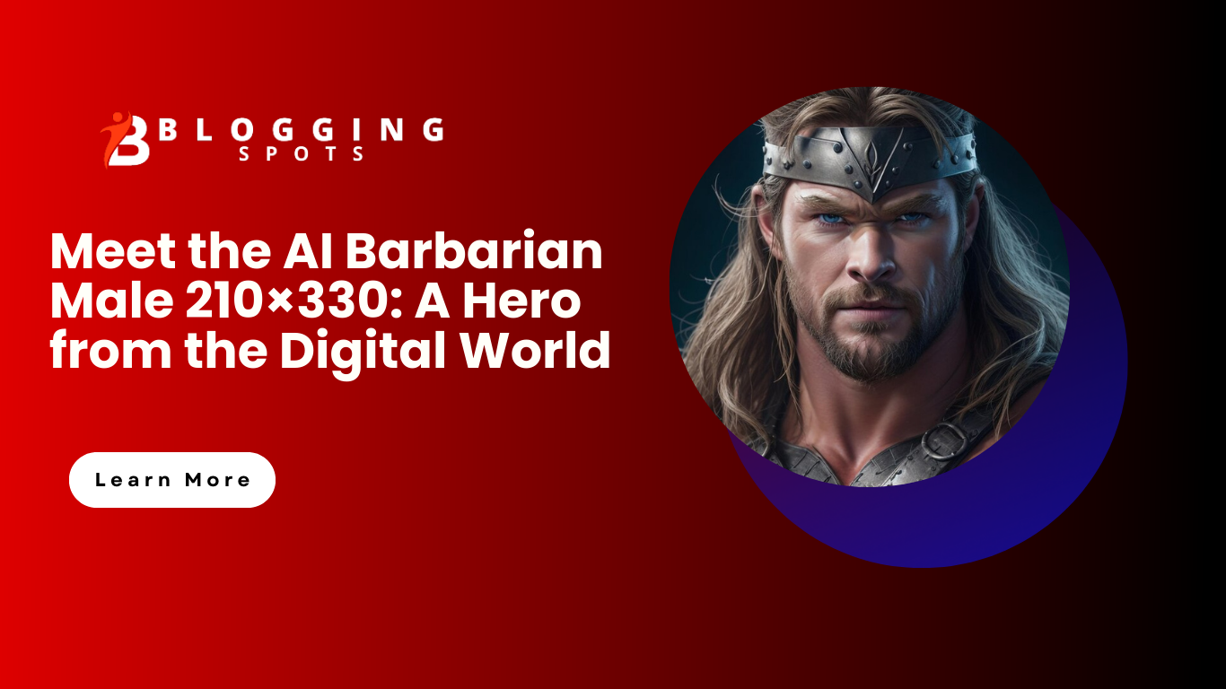 Meet the AI Barbarian Male 210×330: A Hero from the Digital World